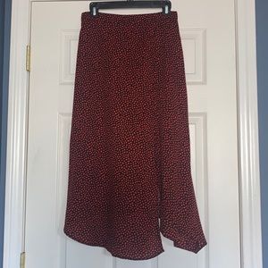 Front Slit Bias Cut Skirt